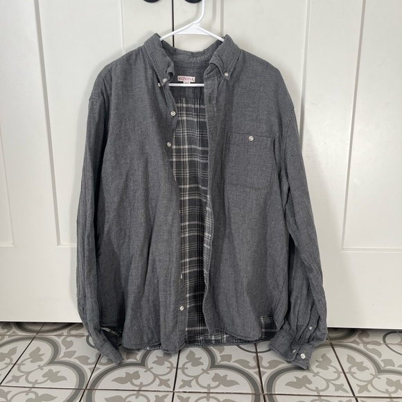 Men's gray button down shirt - Picture 2 of 6